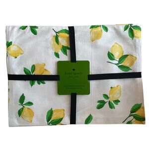 NWT KATE SPADE New York Set of 4 Lemons Make Lemonade Cotton Placemats Summer